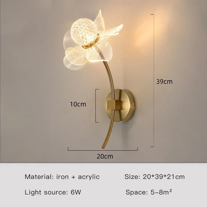 Net CelebrityFlower Wall Lamp