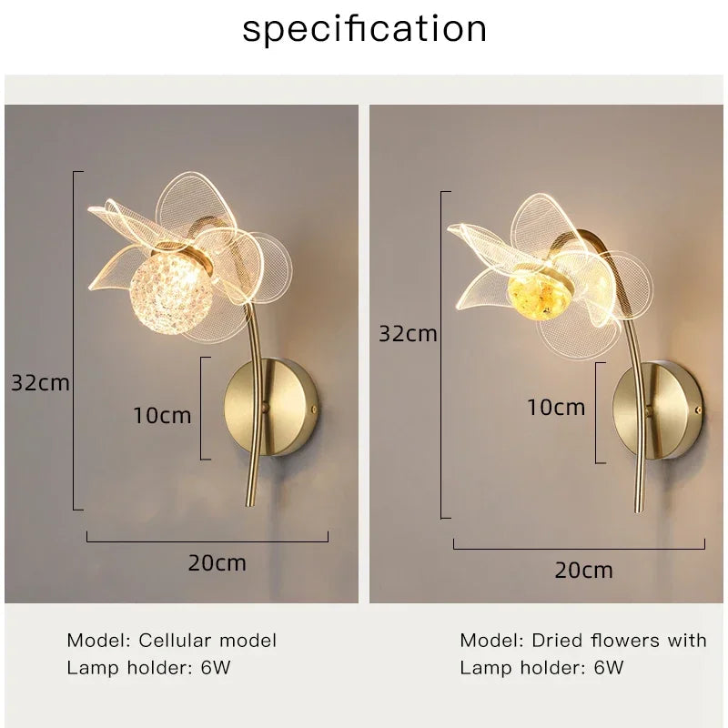 Net CelebrityFlower Wall Lamp