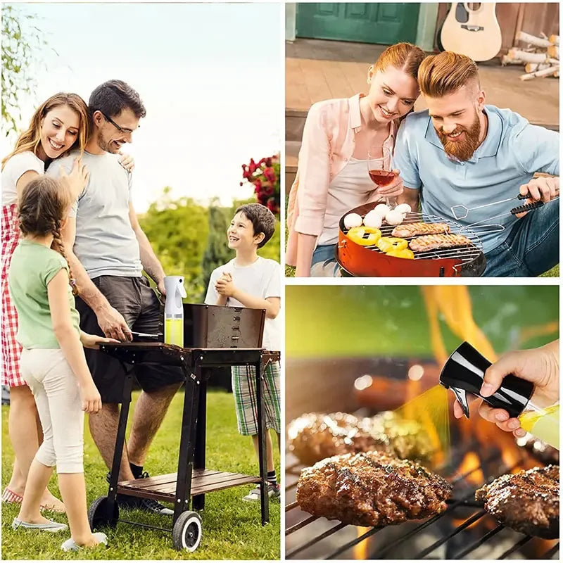 BBQ Cooking Oil Spray Bottle -Set of 3