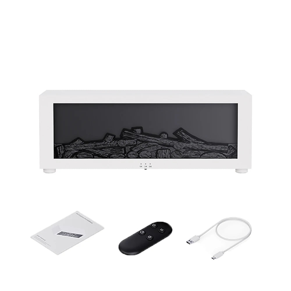 Flame Air Essential Oils Humidifier With LED Light Remote Control