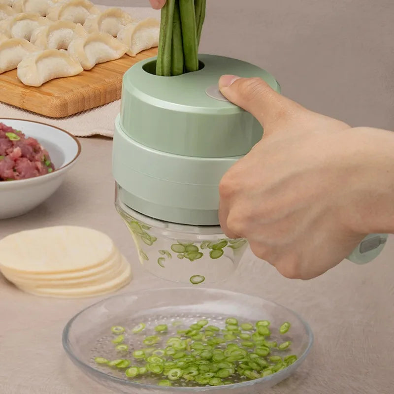 4 in 1 Handheld Electric Vegetable Cutter Set